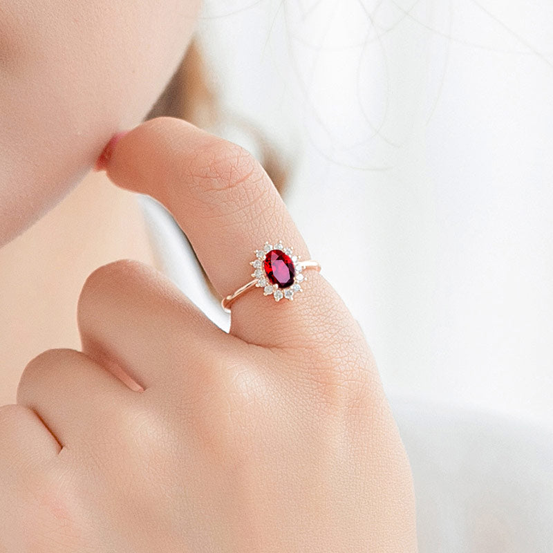 Carat pigeon blood red natural ruby ring for women 18k gold with diamonds